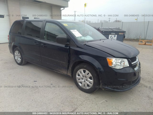 2C4RDGBG6GR184956 - 2016 DODGE GRAND CARAVAN SE BLUE photo 1