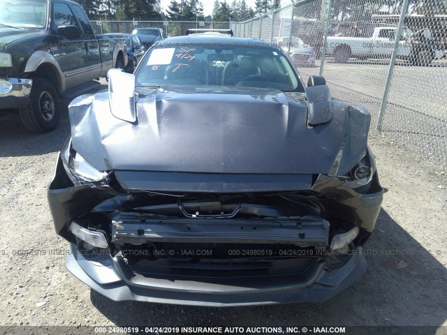 1FA6P8CF6F5435059 - 2015 FORD MUSTANG GT GRAY photo 6