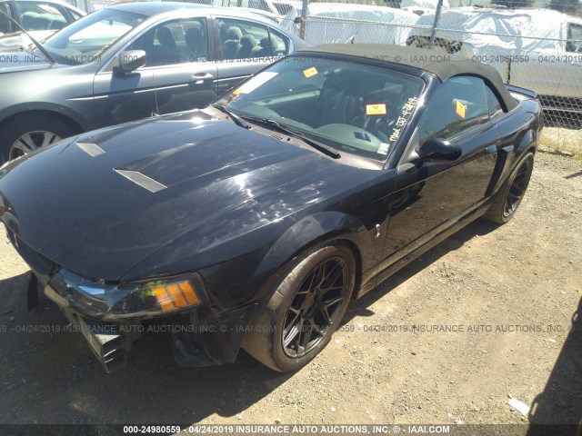 1FAFP49Y43F423953 - 2003 FORD MUSTANG COBRA SVT BLACK photo 2