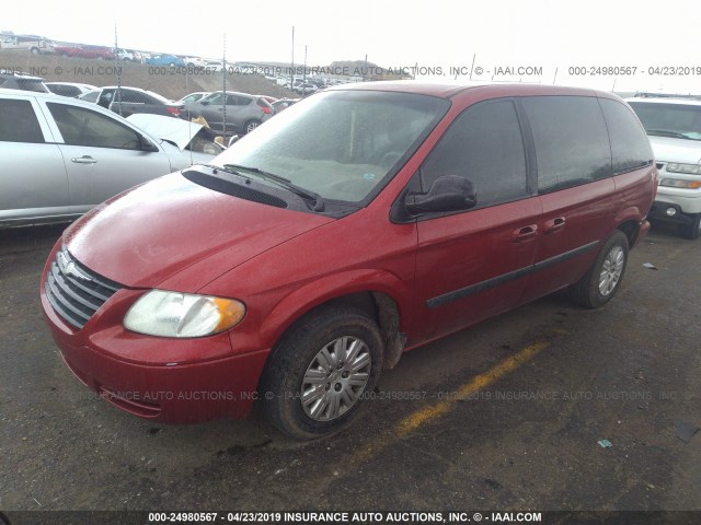 1A4GP45R86B706620 - 2006 CHRYSLER TOWN & COUNTRY  RED photo 2