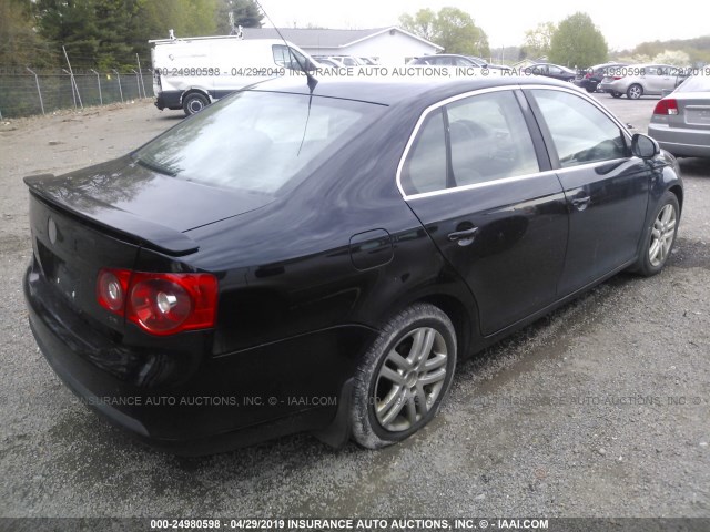 3VWEF71K57M087251 - 2007 VOLKSWAGEN JETTA WOLFSBURG 黑色 照片 4