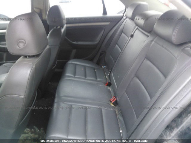3VWEF71K57M087251 - 2007 VOLKSWAGEN JETTA WOLFSBURG 黑色 照片 8