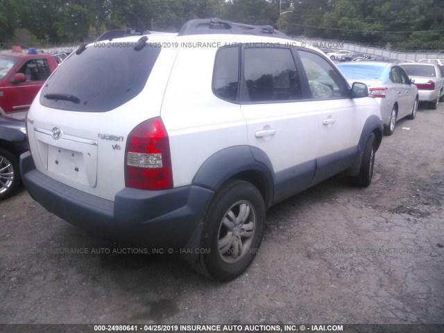 KM8JN12D46U319359 - 2006 HYUNDAI TUCSON GLS/LIMITED 白色 照片 4
