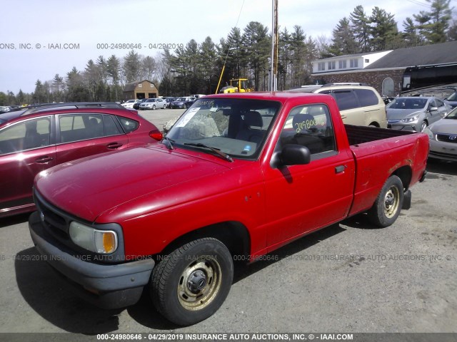 4F4CR12A9RTN10980 - 1994 MAZDA B2300 RED photo 2