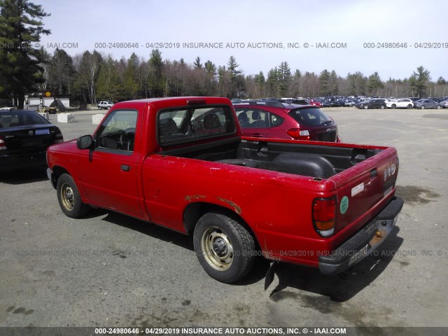 4F4CR12A9RTN10980 - 1994 MAZDA B2300 RED photo 3