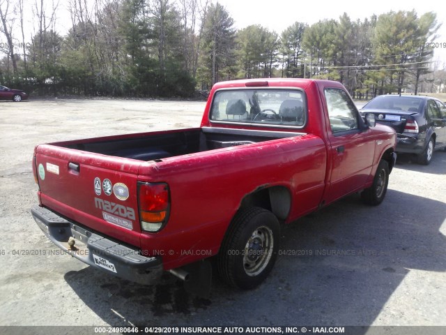 4F4CR12A9RTN10980 - 1994 MAZDA B2300 RED photo 4