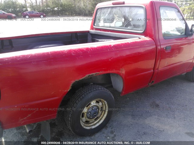 4F4CR12A9RTN10980 - 1994 MAZDA B2300 RED photo 6