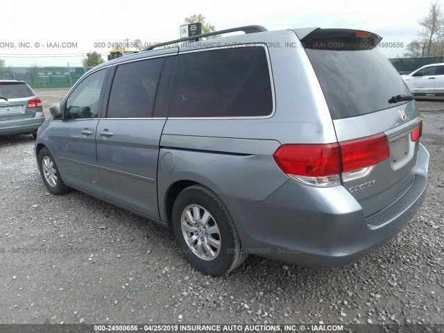 5FNRL38718B024483 - 2008 HONDA ODYSSEY EXL SILVER photo 3