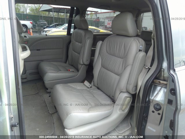 5FNRL38718B024483 - 2008 HONDA ODYSSEY EXL SILVER photo 8