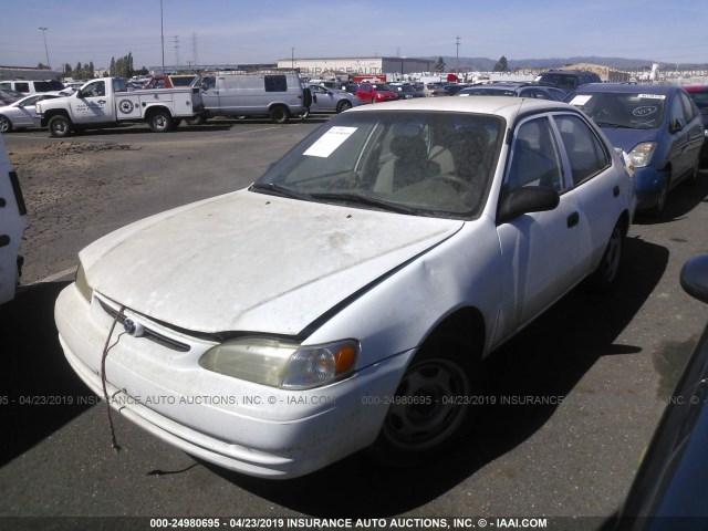 1NXBR12E2YZ341672 - 2000 TOYOTA COROLLA VE/CE/LE WHITE photo 2