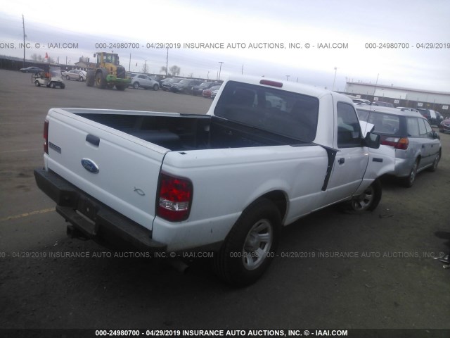 1FTKR1AD2APA32284 - 2010 FORD RANGER WHITE photo 4