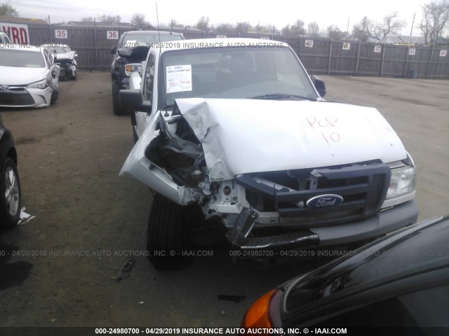 1FTKR1AD2APA32284 - 2010 FORD RANGER WHITE photo 6