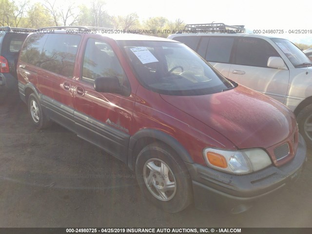 1GMDX03E2YD283411 - 2000 PONTIAC MONTANA RED photo 1