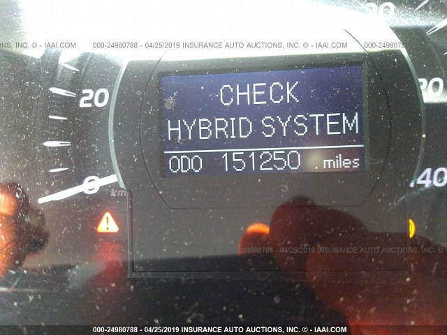 4T1BB46KX9U097275 - 2009 TOYOTA CAMRY HYBRID Gümüş foto 7