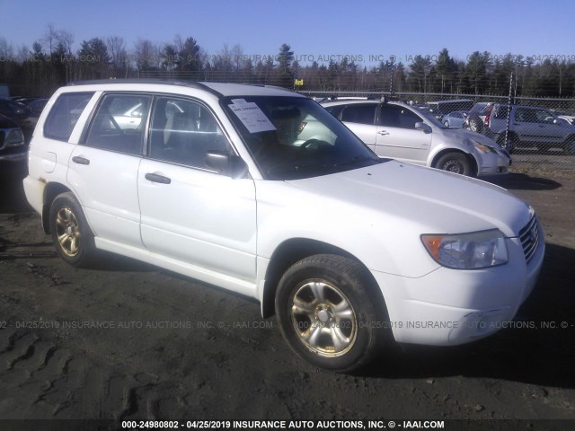 JF1SG63616G749550 - 2006 SUBARU FORESTER 2.5X WHITE photo 1