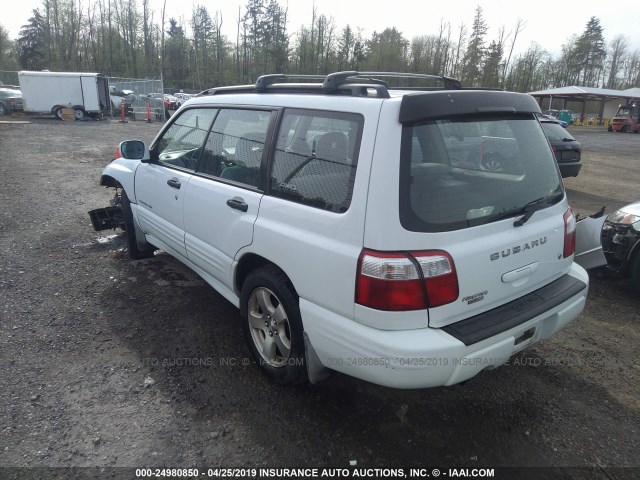 JF1SF65691H737357 - 2001 SUBARU FORESTER S Ağ foto 3