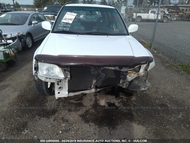 JF1SF65691H737357 - 2001 SUBARU FORESTER S Ağ foto 6