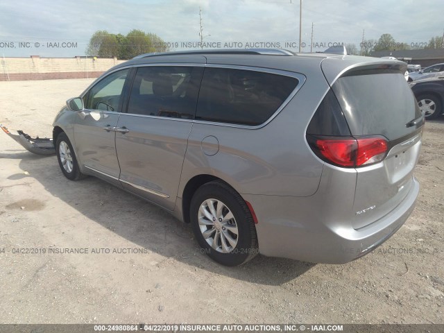 2C4RC1BG2KR609047 - 2019 CHRYSLER PACIFICA TOURING L Արծաթագույն լուսանկար 3