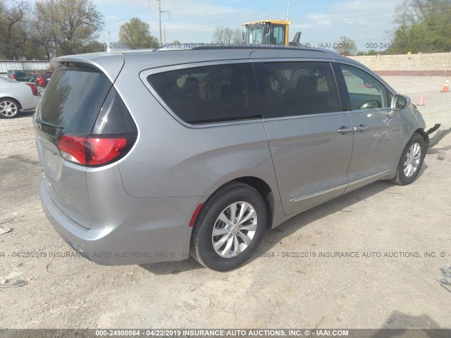 2C4RC1BG2KR609047 - 2019 CHRYSLER PACIFICA TOURING L Արծաթագույն լուսանկար 4