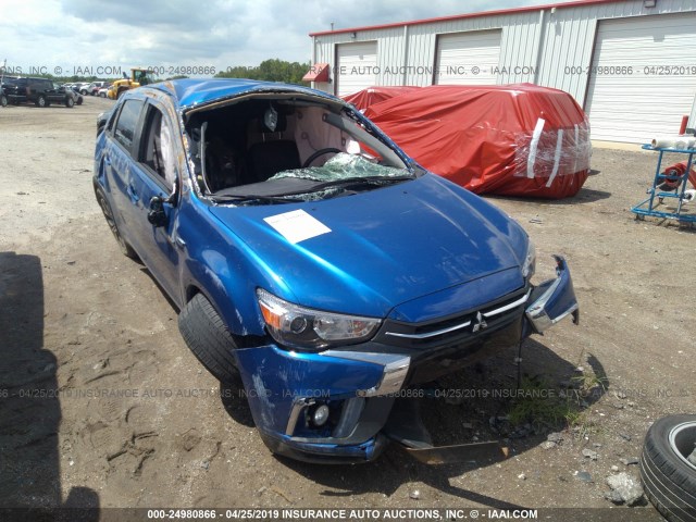 JA4AP3AW9JZ032358 - 2018 MITSUBISHI OUTLANDER SPORT ES/SE BLUE photo 1