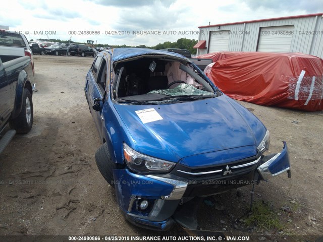 JA4AP3AW9JZ032358 - 2018 MITSUBISHI OUTLANDER SPORT ES/SE BLUE photo 6