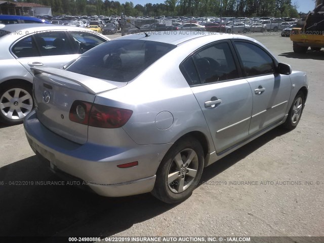 JM1BK12F351333210 - 2005 MAZDA 3 I SILVER photo 4