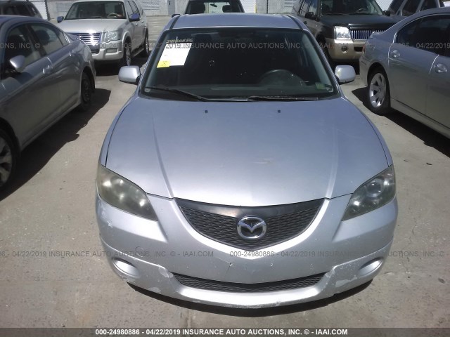 JM1BK12F351333210 - 2005 MAZDA 3 I SILVER photo 6