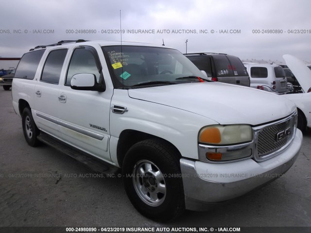 3GKFK16ZX2G261977 - 2002 GMC YUKON XL K1500 WHITE photo 1