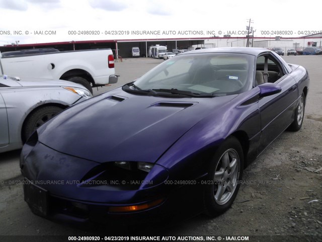 2G1FP22K3V2132247 - 1997 CHEVROLET CAMARO RS PURPLE photo 2