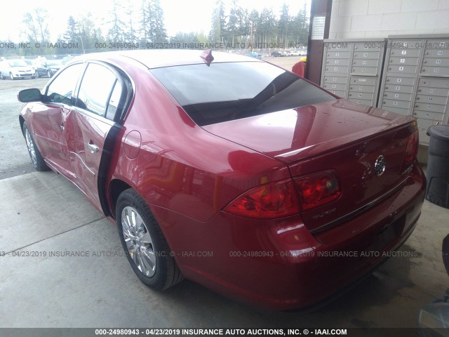 1G4HD5E13AU108852 - 2010 BUICK LUCERNE CXL RED photo 3