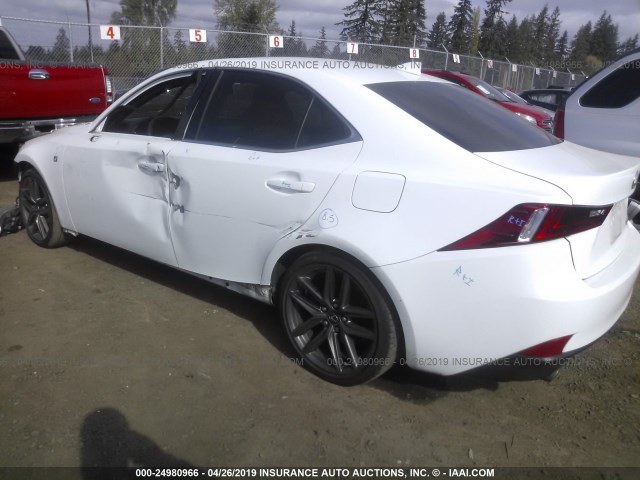 JTHBE1D26E5003036 - 2014 LEXUS IS 350 WHITE photo 3