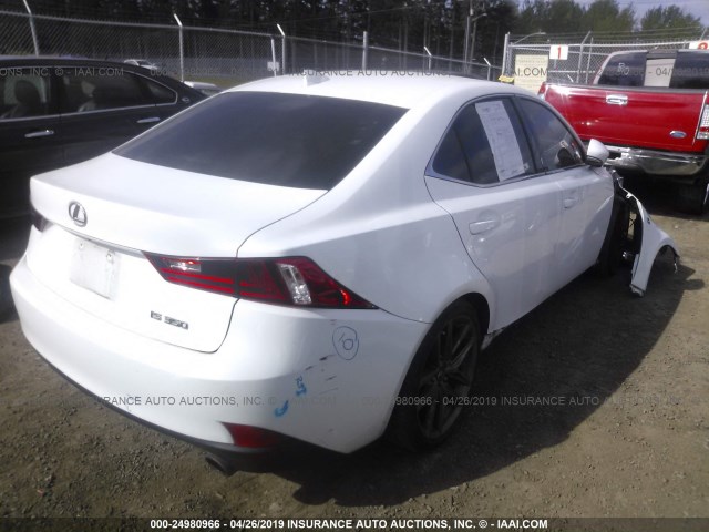 JTHBE1D26E5003036 - 2014 LEXUS IS 350 WHITE photo 4