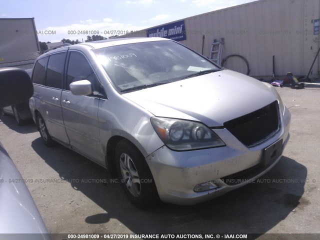 5FNRL38735B030457 - 2005 HONDA ODYSSEY EXL SILVER photo 1