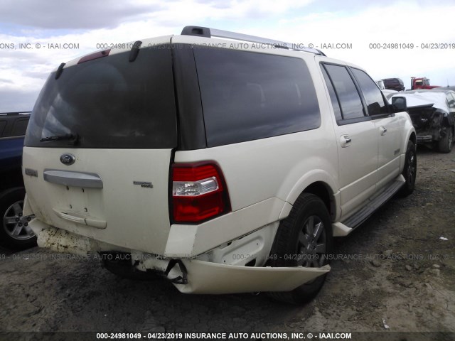 1FMFK20537LA89949 - 2007 FORD EXPEDITION EL LIMITED CREAM photo 4