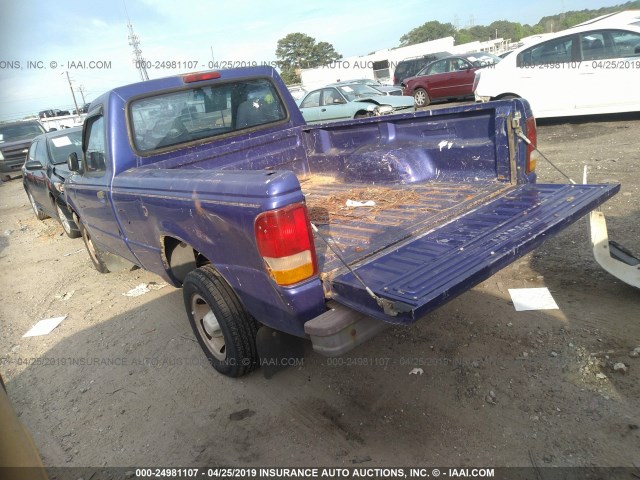 1FTCR10XXSTA49584 - 1995 FORD RANGER PURPLE photo 3