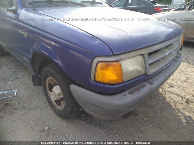 1FTCR10XXSTA49584 - 1995 FORD RANGER PURPLE photo 6