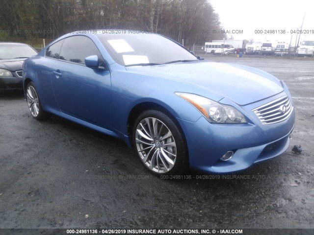 JN1CV6EL7DM980221 - 2013 INFINITI G37 BLUE photo 1