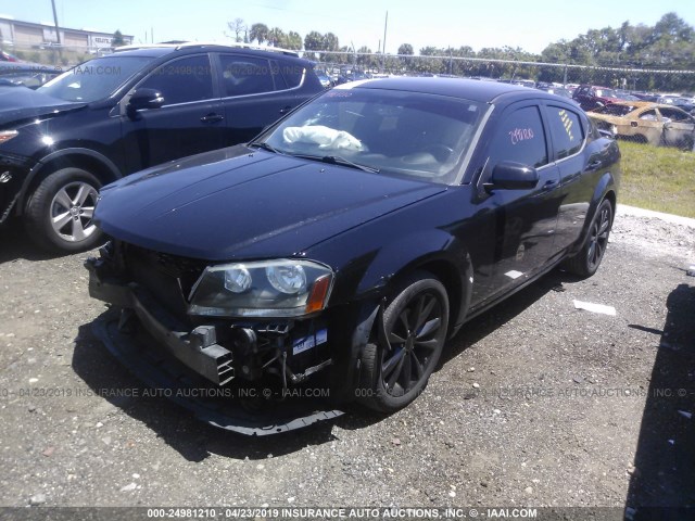 1C3CDZCB6DN633909 - 2013 DODGE AVENGER SXT BLACK photo 2