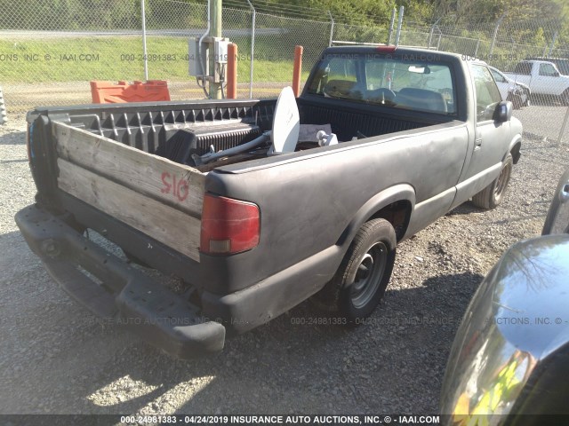 1GCCS1447YK178529 - 2000 CHEVROLET S TRUCK S10 BLACK photo 4