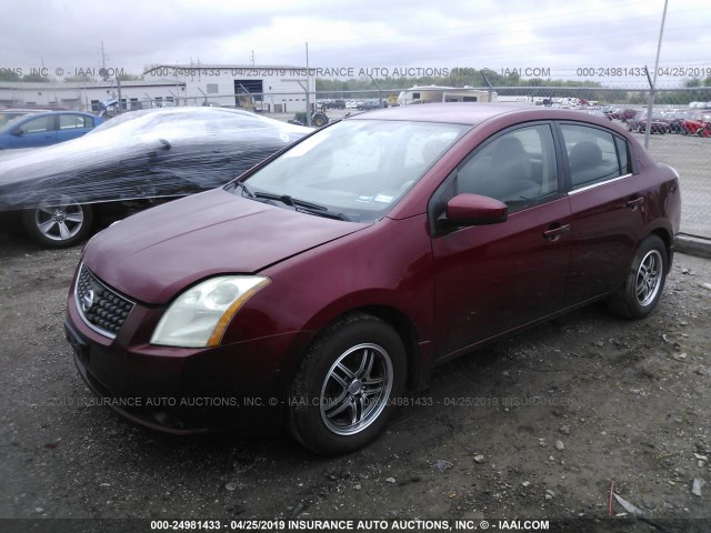 3N1AB61E97L697423 - 2007 NISSAN SENTRA 2.0/2.0S/2.0SL RED photo 2