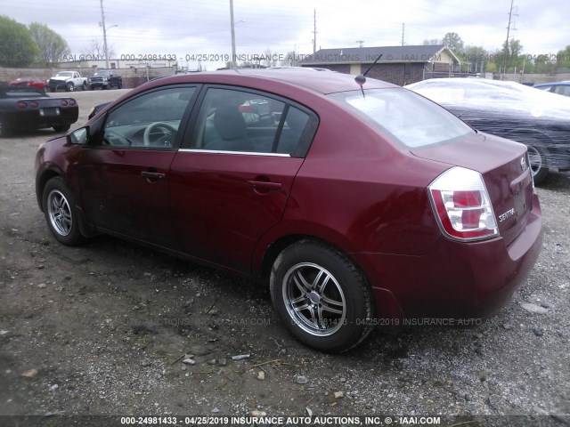 3N1AB61E97L697423 - 2007 NISSAN SENTRA 2.0/2.0S/2.0SL RED photo 3