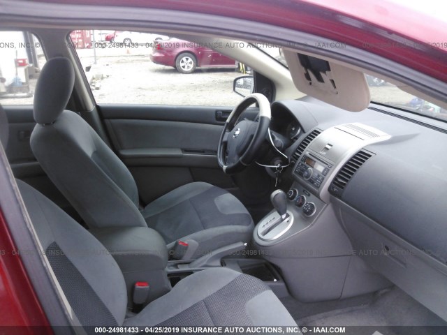 3N1AB61E97L697423 - 2007 NISSAN SENTRA 2.0/2.0S/2.0SL RED photo 5