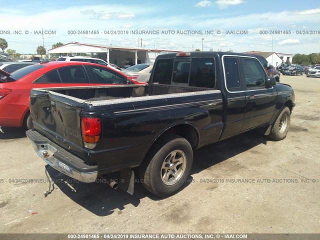 4F4YR16C8WTM16229 - 1998 MAZDA B2500 CAB PLUS BLACK photo 4