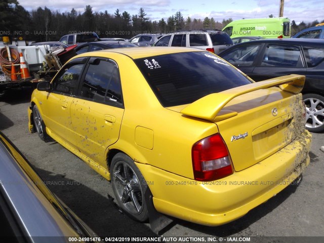 JM1BJ227X30644654 - 2003 MAZDA PROTEGE SPEED YELLOW photo 3