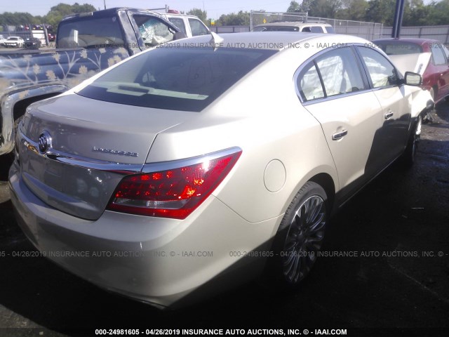 1G4GF5G37EF160094 - 2014 BUICK LACROSSE TOURING Champagne photo 4