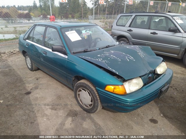 1FAPP14J4PW100084 - 1993 FORD ESCORT LX GREEN photo 1