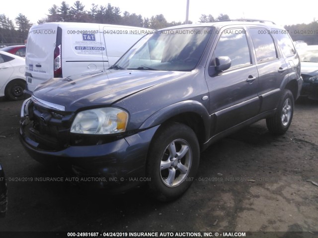 4F2CZ94116KM19501 - 2006 MAZDA TRIBUTE S GRAY photo 2