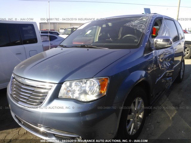 2A4RR8DG7BR758407 - 2011 CHRYSLER TOWN & COUNTRY TOURING L BLUE photo 2
