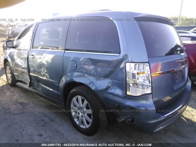 2A4RR8DG7BR758407 - 2011 CHRYSLER TOWN & COUNTRY TOURING L BLUE photo 3