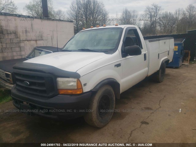 1FDSF34S2XEA37273 - 1999 FORD F350 WHITE photo 2